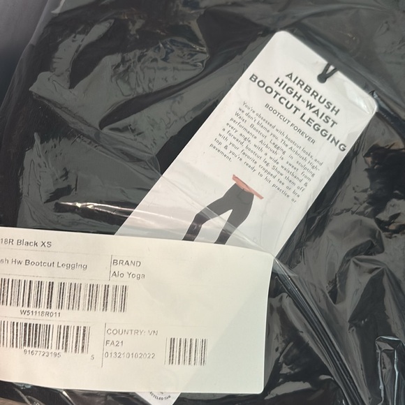 Alo air brush high wasted boot cut leggings size xs new with tags - Picture 3 of 3